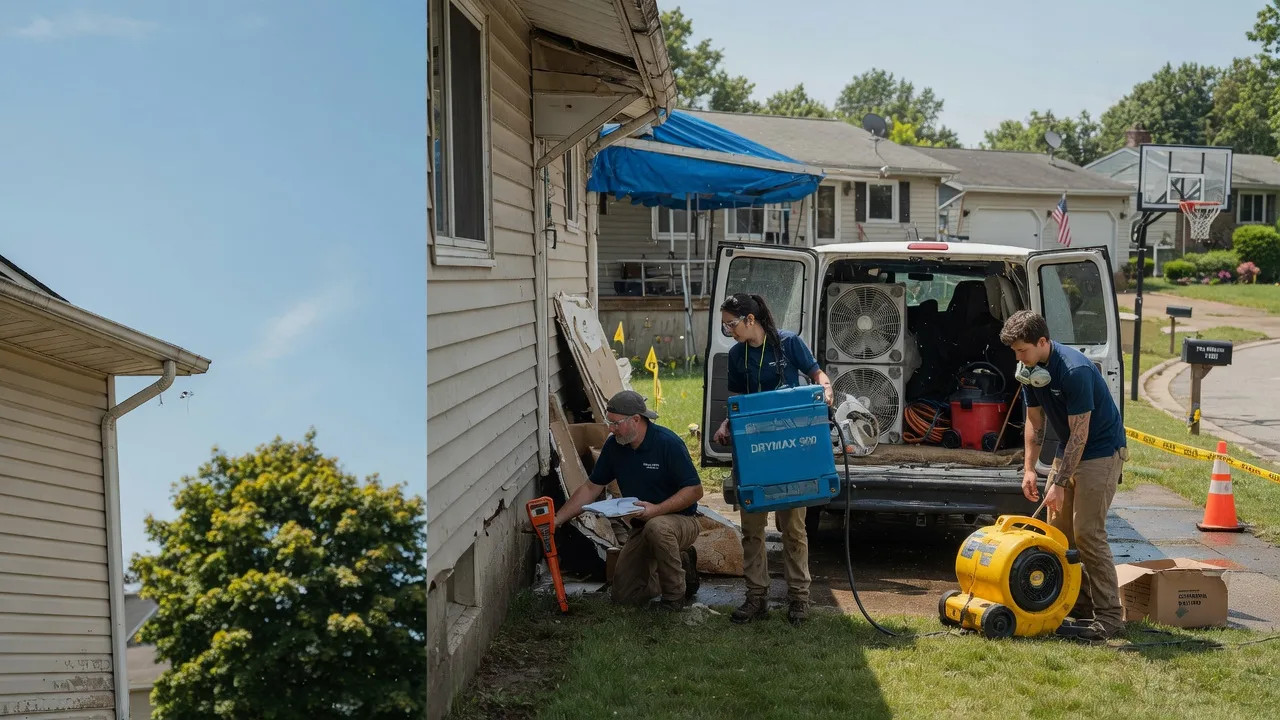 Ceiling Leak Cleanup in Sextonville, WI near me